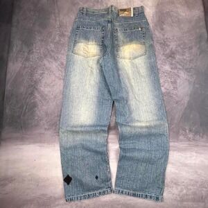 Light Wash Southpole Denim Jeans Baggy Y2K Streetwear Faded Distressed 32